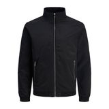 JACK & JONES Erkek Jjerush Harrington Noos Bomber Ceket, Siyah, L EU