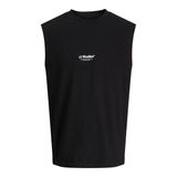 JACK & JONES Erkek Jjesoho Kolsuz Tişört Sn, Siyah, L