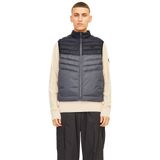 JACK & JONES Erkek Jjesprint Bodywarmer Collar Noos kapitone yelek, Asfalt, M