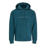 JACK & JONES Erkek Jjestar Jj Sweat Hood Noos kapüşonlu kazak, Derin Cam Göbeği, L