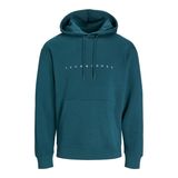 JACK & JONES Erkek Jjestar Jj Sweat Hood Noos kapüşonlu kazak, Derin Cam Göbeği, M