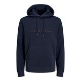Jack & Jones Erkek JJESTAR JJ SWEAT HOOD NOOS Sweatshirt, Koyu Lacivert, XXL
