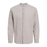 JACK & JONES Erkek Jjesummer Band Shirt Ls Sn Uzun Kollu Gömlek, Crockery, L