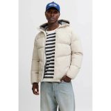 Jack & Jones Erkek Jjglobal Kapüşonlu Şişme Mont 12283517 Ekru Ekru