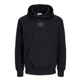 JACK & JONES Erkek Jjhakkai Sweat Hood kapüşonlu kazak, Siyah, XXL