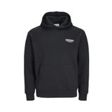 Jack & Jones Erkek Jjolıve Kanguru Cepli Kapüşonlu Sweatshirt 12256833 Siyah