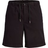 Jack & Jones Erkek Jogger Şort - Jaiden Düz Desen Nefes Alabilir Özellikli Rahat Kalıp - Siyah