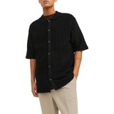Jack & Jones Erkek JORBELMONT KNITTED SHIRT Gömlek Black M