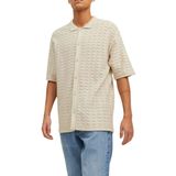 Jack & Jones Erkek JORBELMONT KNITTED SHIRT Gömlek Moonbeam XL