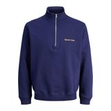 JACK & JONES Erkek Jorbleecker Branding Sweat High Neck Bf