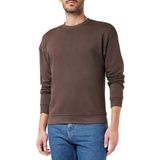 JACK & JONES Erkek Jorbrink Sweat Crew Neck Noos Sweatshirt, Seal Brown/Fit: cropped Box/Brushed, XXL