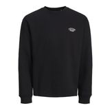 JACK & JONES Erkek Jorbronx Arch Small Sweat Crew Neck Sweatshirt, Siyah, M