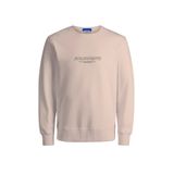 JACK & JONES Erkek Jorbronx Sweat Crew FST Sweatshirt, Tereyağı krema., L