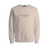 JACK & JONES Erkek Jorbronx Sweat Crew FST Sweatshirt, Tereyağı krema., XL