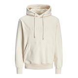JACK & JONES Erkek Jorfrederiksberg Sweat Hood Spa, Antik Beyaz, S