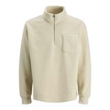 JACK & JONES Erkek Jorgreene Teddy Sweat High Neck, Oatmeal., M