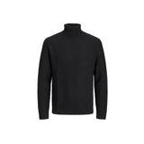 JACK & JONES Erkek Jorkyle Knit Roll Neck örgü kazak, Siyah, XL