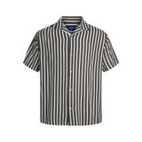 JACK & JONES Erkek Jorluke Aruba Resort Shirt SS kısa kollu gömlek, Parlak beyaz/şeritler: şeritler, XL