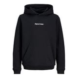 JACK & JONES Erkek Jornorrebro Emb Sweat Hood Noos Jnr, Siyah, 140