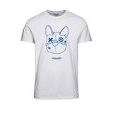 JACK & JONES Erkek Jorpal Tee Ss Crew Neck FST Tişört, Parlak beyaz, XXL