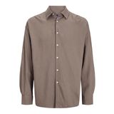 JACK & JONES Erkek Jorparos büyük beden tişört Ls, kahverengi (deep taupe), M
