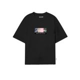 JACK & JONES Erkek Jorportland Block Branding Ss bisiklet yaka tişört, Forest River, M