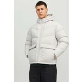 Jack & Jones Erkek Jorvesterbro Kapüşonlu Su Geçirmez Puffer Mont Taş 12238849