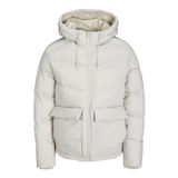 Jack & Jones Erkek JORVESTERBRO PUFFER JACKET SN Ceket, Kırık Beyaz, L