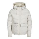 Jack & Jones Erkek JORVESTERBRO PUFFER JACKET SN Ceket, Kırık Beyaz, XXL