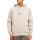 JACK & JONES Erkek Jorvesterbro Sweat Hood Noos Kapüşonlu Sweatshirt, Moonbeam, XL
