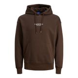 JACK & JONES Erkek Jorvesterbro Sweat Hood Noos Sweatshirt, Chocolate Brown, S