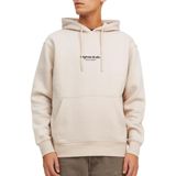 JACK & JONES Erkek Jorvesterbro Sweat Hood Noos Sweatshirt, Moonbeam, L