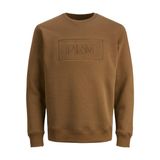 Jack & Jones Erkek JPRBLABLAKE SWEAT CREW NECK Sweatshirt, Kahverengi, XXL