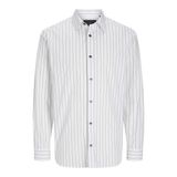 JACK & JONES Erkek Jprblabushwick Stanley Gömlek L/S Sn Uzun Kollu Gömlek, Beyaz, M