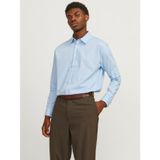 JACK & JONES Erkek Jprblabushwick Stanley Gömlek L/S Sn Uzun Kollu Gömlek, Mavi (Chambray Blue), XL