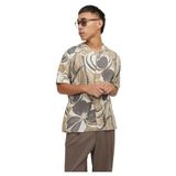 JACK & JONES Erkek Jprblapalma Resort Shirt S/S Sn kısa kollu gömlek, Traverten, L