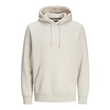 JACK & JONES Erkek Jprbluarchie Sweat Hood Noos, Moonbeam, S