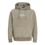 JACK & JONES Erkek Jprbluaxton Sweat Hood, Overland Trek, XXL