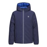 JACK & JONES Erkek Jprblubrook ters çevrilebilir ceket, kapitone ceket, Denizci Mavisi, L