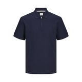 JACK & JONES Erkek Jprccjohnny Yarım Fermuarlı Ss Polo Sn Polo Tişört, Gece Gökyüzü, S