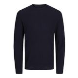 JACK & JONES Erkek Jprcclucas Structure Knit Crew Neck örgü kazak, Gece Gökyüzü, M
