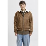 Jack & Jones Erkek Jprccluke Bomber Ceket – Siyah, Yüksek Kalite, Fermuarlı, Uzun Kollu, Günlük Kullanıma Uygun - XL - Kahverengi