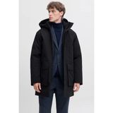 Jack & Jones Erkek Jprccmoon Su Geçirmez Kapüşonlu Kaban 12280904 Siyah - XL