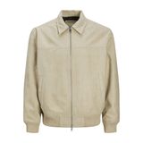 JACK & JONES Erkek JPRCCRAY FAUX SUEDE BOMBER Mont Ceket Koyu Bej XXL