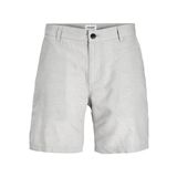 JACK & JONES Erkek JPSTACE JJSUMMER LINEN BLEND SHORT SN Şort, Crockery Detail:MELANGE, S