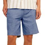 JACK & JONES Erkek JPSTACE JJSUMMER LINEN BLEND SHORT SN Şort, Faded Denim Detail:MELANGE, S