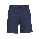 JACK & JONES Erkek JPSTACE JJSUMMER LINEN BLEND SHORT SN Şort, Navy Blazer, S