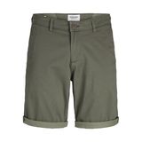 Jack & Jones Erkek JPSTBOWIE JJSHORT SA PRINTED SN Chino Şort, Koyu Yağ Yeşili, S