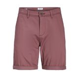 JACK & JONES Erkek JPSTBOWIE JJSHORTS SOLID SN Chino Şort Açık Bordo M