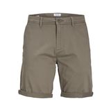 JACK & JONES Erkek JPSTBOWIE JJSHORTS SOLID SN Chino Şort Kahve S